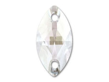 Swarovski® Sew On Crystals: Navette 3223 Clear - Glitz It
