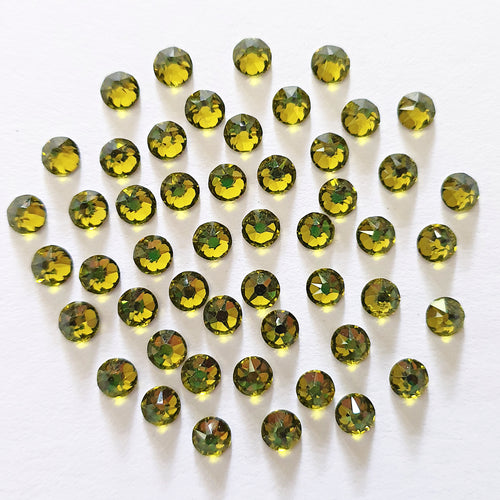 AAA+ Glitz It GLUE ON  Flatbacks Crystals: Olivine