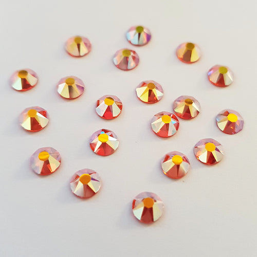 AAA+ Glitz It GLUE ON  Flatbacks Crystals: Orange AB