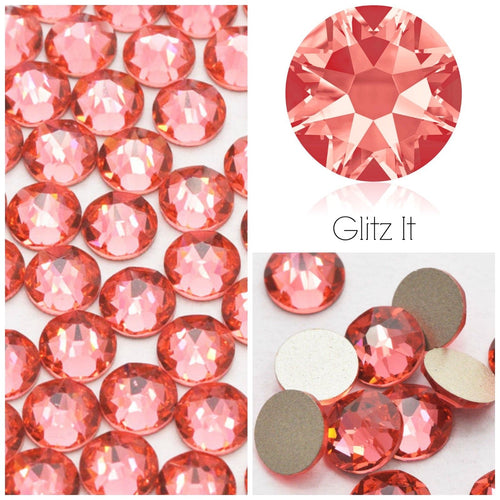 Swarovski Padparadscha Crystals Glue On Flatbacks - Glitz It