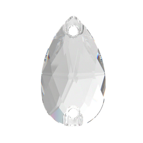 Preciosa®️ Sew On Pear Flatbacks : Crystal Clear