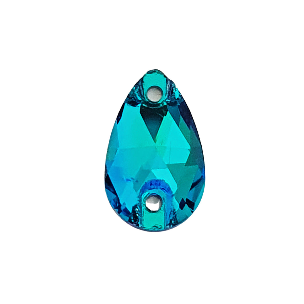 AAA+ Glitz It Pear Drop Sew On Crystals: Blue Flame