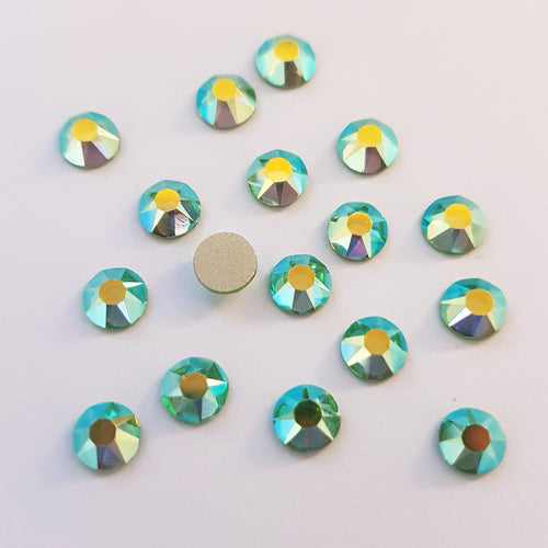 AAA+ Glitz It GLUE ON  Flatbacks Crystals: Peridot AB