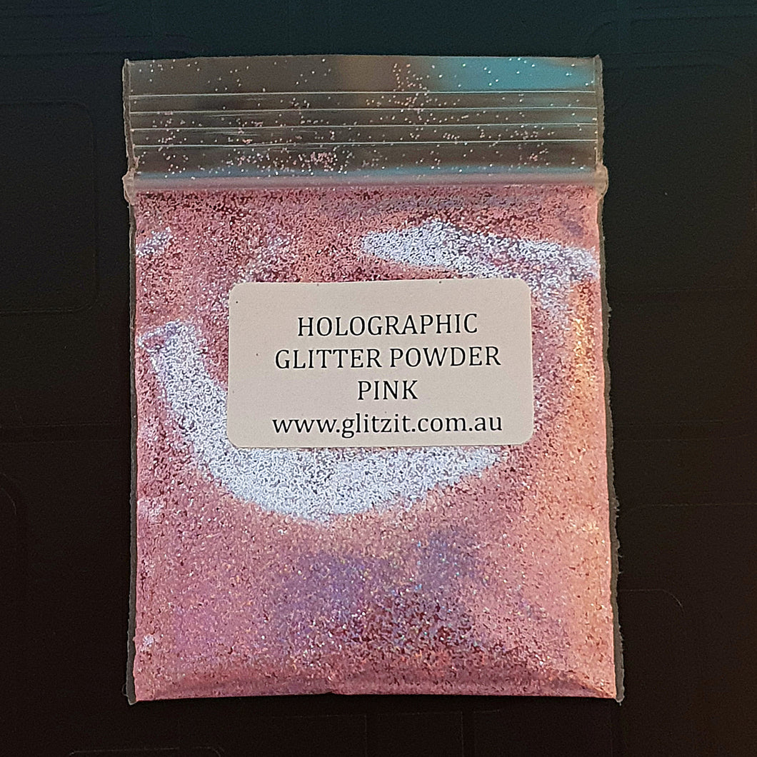Holographic Pixie Dust Glitter Powder: Pink 5g