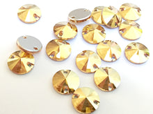 Swarovski® Sew On Crystals: Rivoli 3200 Metallic Sunshine - Glitz It