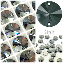 Swarovski® Sew On Crystals: Rivoli 3200 Graphite - Glitz It