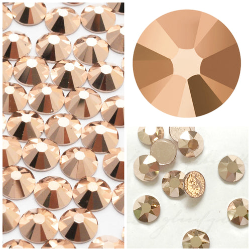Swarovski Hotfix Flatbacks: Rose Gold - Glitz It