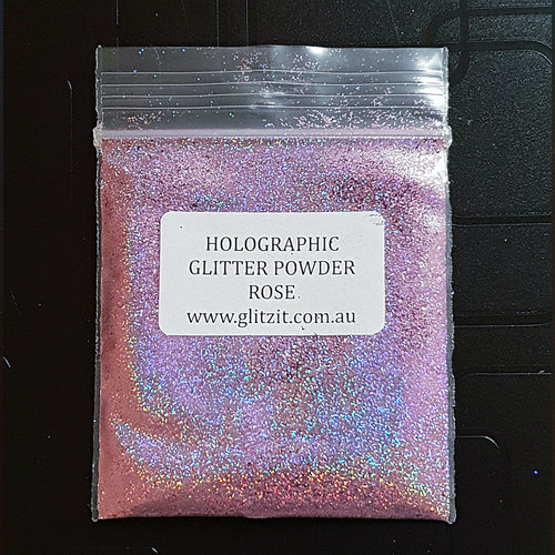 Holographic Pixie Dust Glitter Powder: Rose 5g