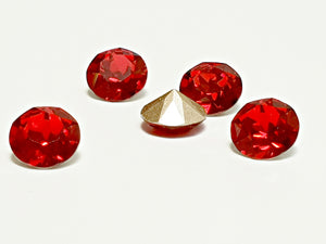 Swarovski Scarlet Red Chaton Crystals - Glitz It