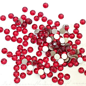 Swarovski Siam (Red) Crystals Glue On Flatbacks - Glitz It