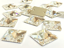 Swarovski® Sew On Crystals: Square 3240 Clear - Glitz It