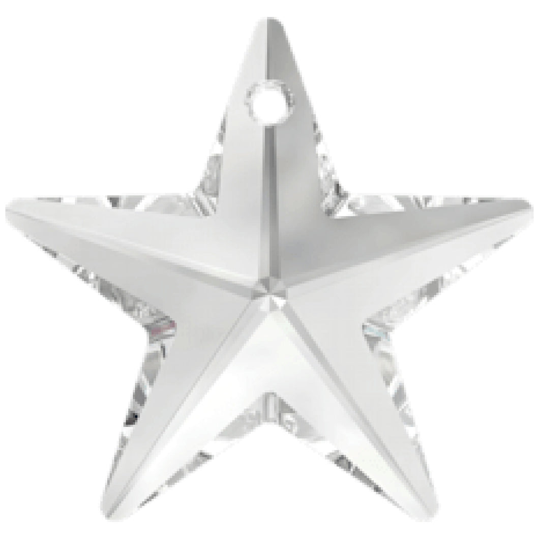 Swarovski Star Pendant 6714: Clear - Glitz It