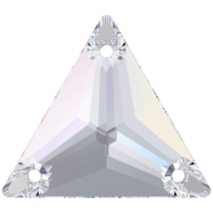 Swarovski® Sew On Crystals: Triangle 3270 AB - Glitz It