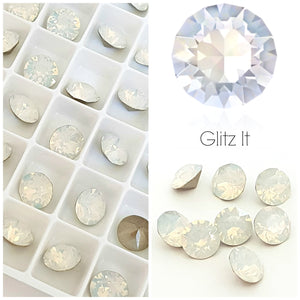 Swarovski White Opal Chaton Crystals - Glitz It