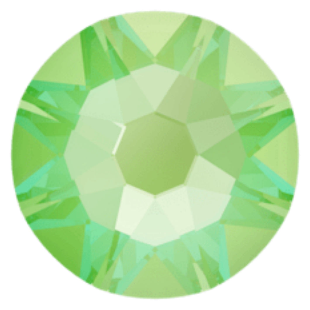 Swarovski Electric Green Delite Unfoiled Crystals Glue On Flatbacks - Glitz It