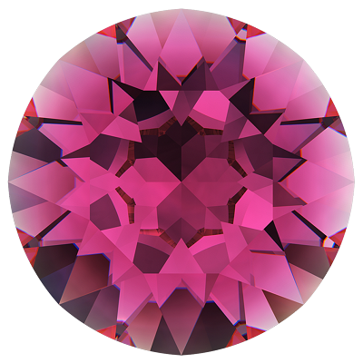 Swarovski Fuchsia Pink Chaton Crystals - Glitz It