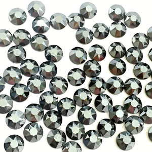 Swarovski® 2058 Small Pack Glue On Crystals: SS5 JET HEMATITE - Glitz It