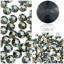 Swarovski® 2058 Small Pack Glue On Crystals: SS5 JET HEMATITE - Glitz It