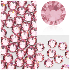 Swarovski Light Rose (Pink) Crystals Glue On Flatbacks - Glitz It
