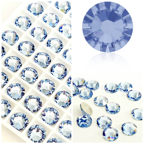 Swarovski Light Sapphire Crystals Glue On Flatbacks - Glitz It