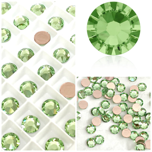 Swarovski Hotfix Flatbacks: Peridot (Green) - Glitz It