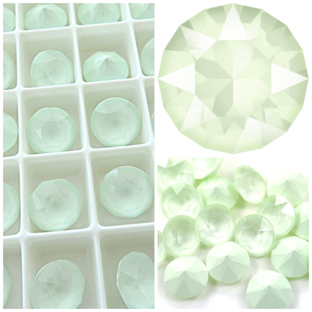 Swarovski Powder Green Chaton Crystals - Glitz It
