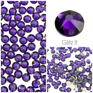 Swarovski Purple Velvet Crystals Glue On Flatbacks - Glitz It