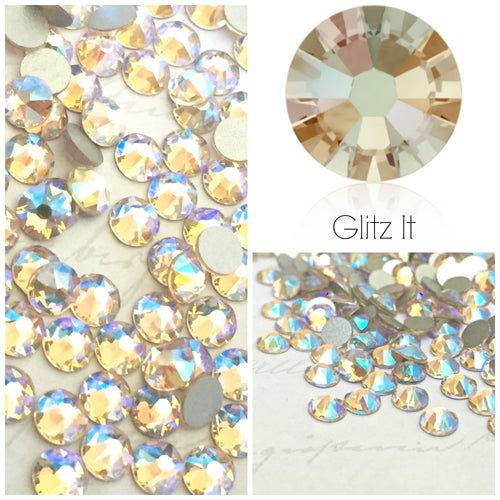 Swarovski Silk Shimmer Crystals Glue On Flatbacks - Glitz It