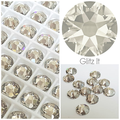 Swarovski Silver Shade Crystals Glue On Flatbacks - Glitz It